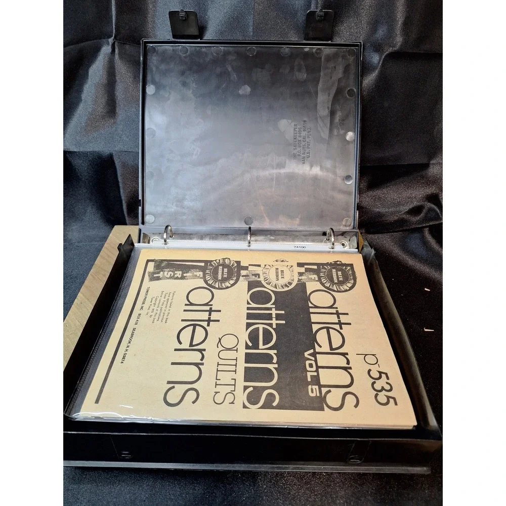 Vintage Tower Press Blue Ribbon Patterns Quilting Embroidery Booklets Binder 70s